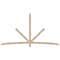 Ekena Millwork Alberta Smooth Timber Gable Bracket, Douglas Fir, 108"W x 58"H x 1 1/2"D x 3 1/2"F, 13/12 Pitch GBW108X58X0204ALB00SDF - alternate 1